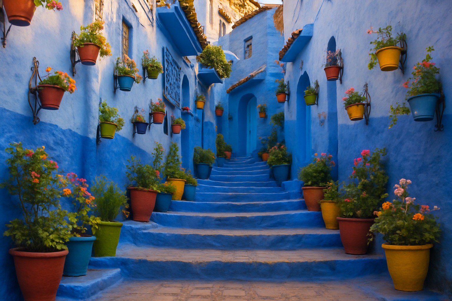 Die blau getünchten Gassen von Chefchaouen – Tourismus in Marokko